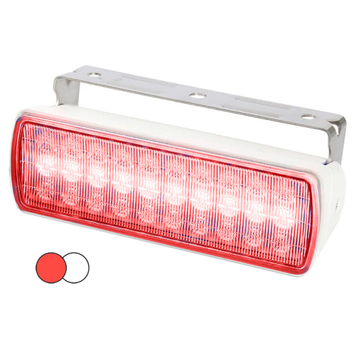 Hella Marine Sea Hawk XL Dual Color LED Floodlights - Red/White LED - White Housing