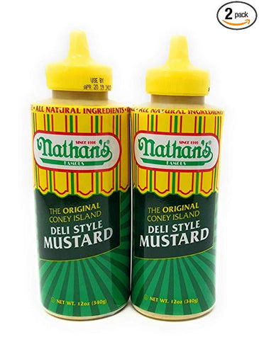 Nathans Famous Original Coney Island 100th Anniversary Deli Style Mustard