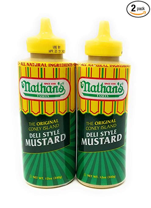 Nathans Famous Original Coney Island 100th Anniversary Deli Style Mustard