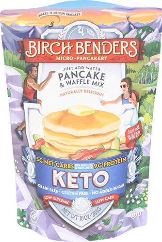 Birch Benders Griddle Cakes, Pancake Waffle Mix Keto, 10 Ounce