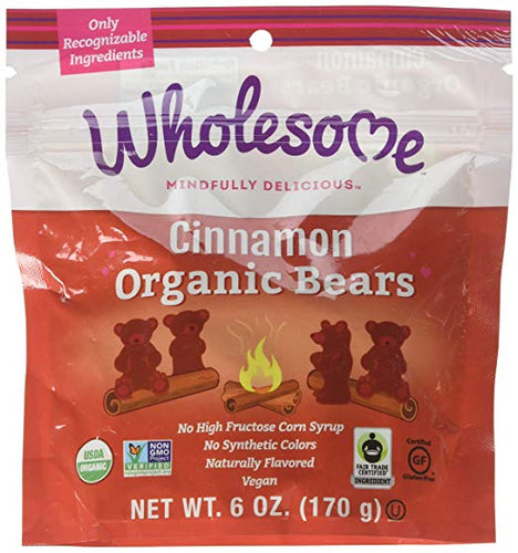 Wholesome! Organic Cinnamon Bears Gluten Free Vegan Candy