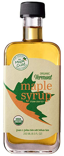 Maple Guild Organic Steam-Crafted Vermont Grade A Amber Syrup, 8.5 Ounce