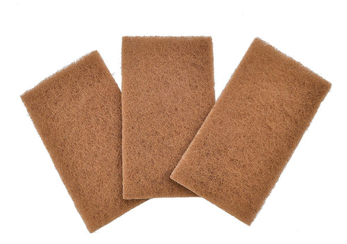 Full Circle Neat Nut Walnut Shell Scouring Pads, Non-Scratch, Set of 3